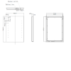Rectangular LED Bathroom Mirror Battery Operated- 500 x 700mm - Lynx