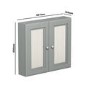 ONLY OPENED - Westbury 667mm Mirror Cabinet - Matt Mid-Grey