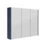 GRADE A1 - Blue Mirrored Wall Bathroom Cabinet 800 x 650mm - Ashford