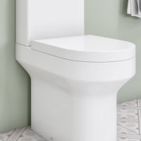 White Round Soft Close Toilet Seat with Quick Release - Pendle