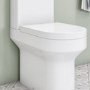 White Round Soft Close Toilet Seat with Quick Release - Pendle