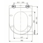 White Round Soft Close Toilet Seat with Quick Release - Pendle