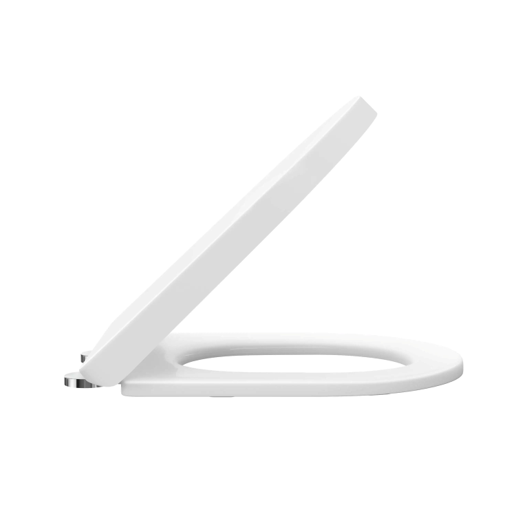 White Round Soft Close Toilet Seat with Quick Release - Pendle