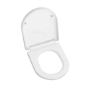 White Round Soft Close Toilet Seat with Quick Release - Pendle