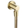 Arissa Brushed Brass Wall Outlet Elbow