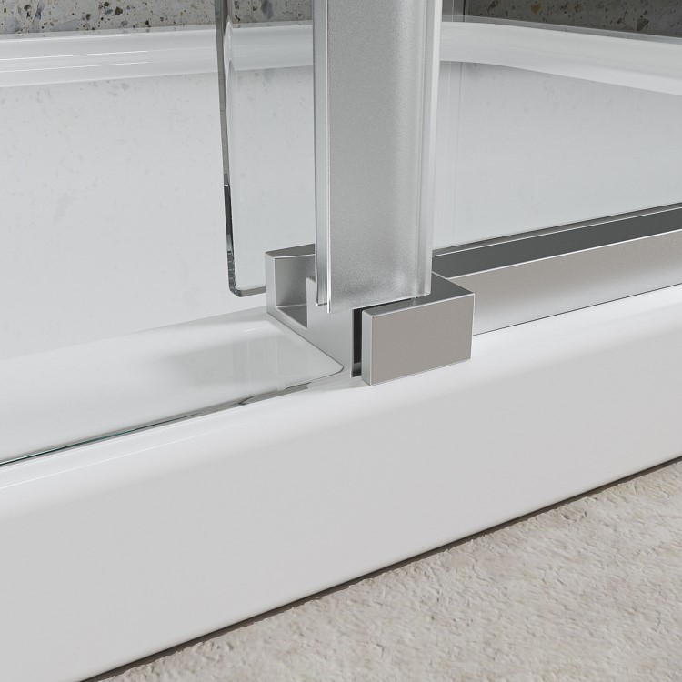 GRADE A1 - 1000mm Frameless Sliding Shower Door - Aqulia