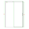 GRADE A1 - 1000mm Frameless Sliding Shower Door - Aqulia