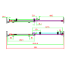 GRADE A1 - 1000mm Frameless Sliding Shower Door - Aqulia