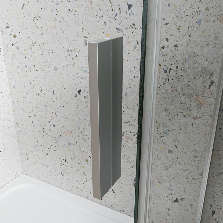 GRADE A1 - 1200mm Frameless Sliding Shower Door - Aqulia 