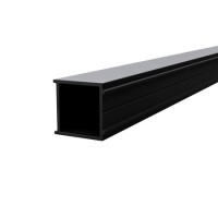 GRADE A1 - Universal Extension Profile for Sliding Hinged and Pentagonal Door Matt Black