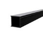 GRADE A1 - Universal Extension Profile for Sliding Hinged and Pentagonal Door Matt Black