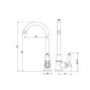 Taylor & Moore Hastings Traditional Kitchen Mixer Tap with Swivel Spout & Single Lever - Chrome