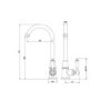 Taylor & Moore Hastings Traditional Kitchen Mixer Tap with Swivel Spout & Single Lever - Brushed Nickel