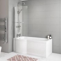GRADE A1 - P Shaped Bath Screen