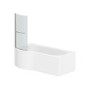 GRADE A1 - P Shaped Bath Screen