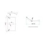 GRADE A1 - P Shaped Bath Screen