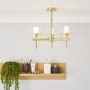 GRADE A1 - Gold Bathroom Ceiling Light - Gene