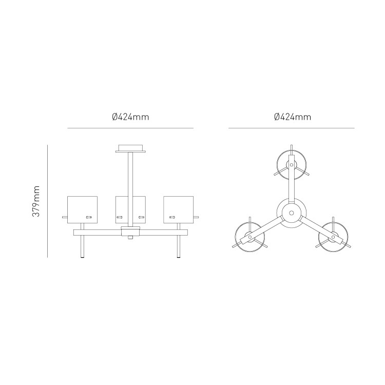 GRADE A1 - Gold Bathroom Ceiling Light - Gene