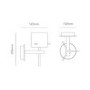 GRADE A1 - Gold Bathroom Wall Light - Gene