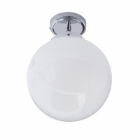 GRADE A1 - Chrome Bathroom Globe Ceiling Light - Porto
