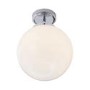 GRADE A1 - Chrome Bathroom Globe Ceiling Light - Porto