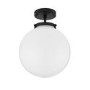 GRADE A1 - Black Bathroom Globe Ceiling Light - Porto