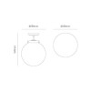 GRADE A1 - Porto ceiling light brushed brass