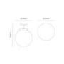 GRADE A1 - Porto ceiling light brushed brass