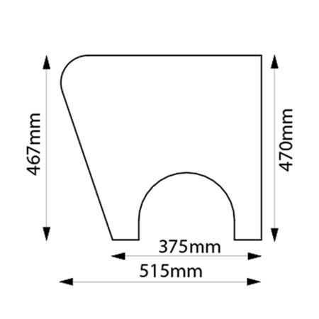 GRADE A1 - Wall Mounted Tileable Shower Seat 1m