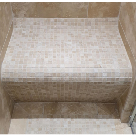 GRADE A1 - Wall Mounted Tileable Shower Seat 1m