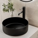 BeBa_27398 Stainless Steel Black Round Countertop Basin 400mm - Zorah