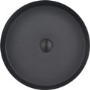 GRADE A1 - Stainless Steel Black Round Countertop Basin 400mm - Zorah