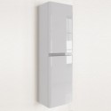 BeBa_27431 Double Door White Wall Hung Tall Bathroom Cabinet 400 x 1400mm - Pendle