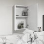 White Mirrored Bathroom Cabinet 400 x 650mm - Pendle