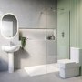 700mm Chrome Shower Screen for Wetroom & Walk In Shower - Corvus