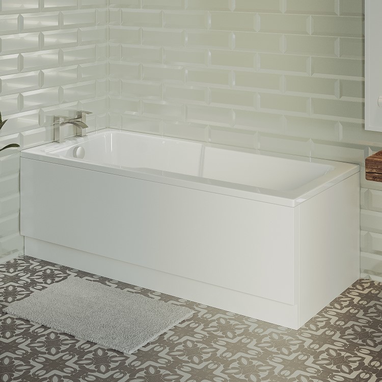 ALMOST PERFECT - Single Ended Wide End Shower Bath 1700 x 750mm - Cotswold
