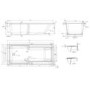ALMOST PERFECT - Single Ended Wide End Shower Bath 1700 x 750mm - Cotswold