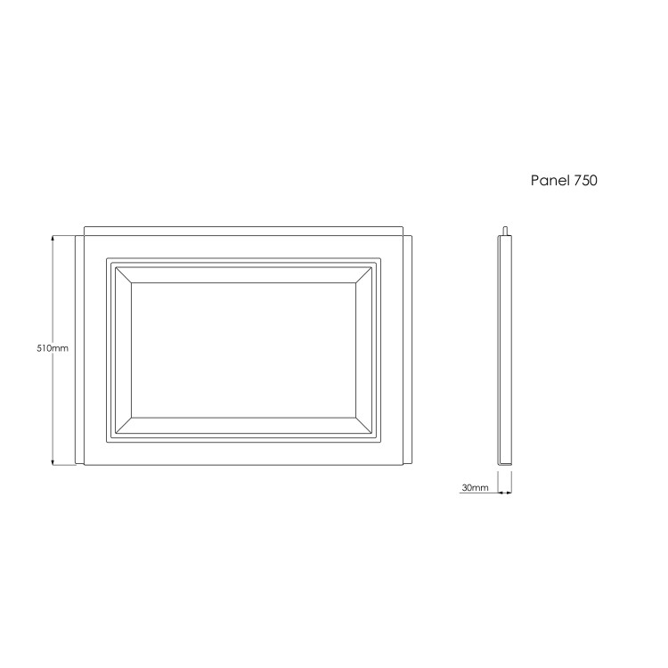 GRADE A1 - 700mm Delano End Bath Panel