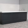GRADE A1 - Ashbourne 1700mm Bath Panel - Anthracite