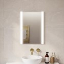 BeBa_27528 Rectangular Heated Bathroom Mirror with Lights & Shaver Socket 500 x 700mm -Pegasus