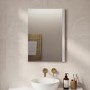 GRADE A1 - Rectangular LED Bathroom Mirror with Demister & Shaver Socket 600x800mm -Pegasus 