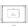 Rectangular LED Bathroom Mirror with Demister &amp; Shaver Socket 1000x700mm -Pegasus 