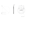 Round Backlit LED Bathroom Mirror with Demister 600mm -Luna