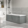 GRADE A1 - 1500mm Light Grey Front Bath Panel - Pendle