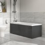 GRADE A1 - 1700mm Dark Grey Front Bath Panel - Pendle