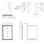 Double Door Chrome Mirrored Bathroom Cabinet with Lights, Bluetooth Speaker & Demister 600 x 700mm - Ursa