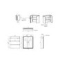 Double Door Chrome Mirrored Bathroom Cabinet with Lights, Bluetooth Speaker & Demister 600 x 700mm - Ursa