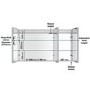 Triple Door Chrome Mirrored Bathroom Cabinet with Lights Bluetooth Speaker & Demister 1200 x 700mm - Ursa