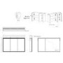 Triple Door Chrome Mirrored Bathroom Cabinet with Lights Bluetooth Speaker & Demister 1200 x 700mm - Ursa