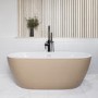 Beige Freestanding Double Ended Bath 1650 x 750mm - Lisbon
